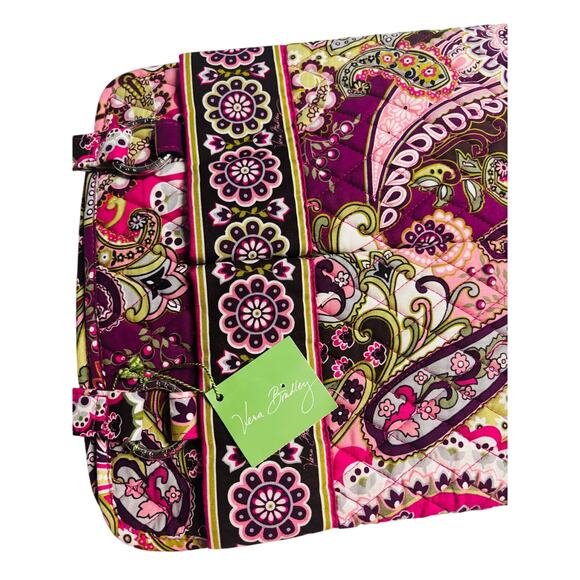 Vera Bradley, VERA TOTE, Very Berry Paisley Quilted Tote Shoulder Bag, NWT Pink - Picture 7 of 8